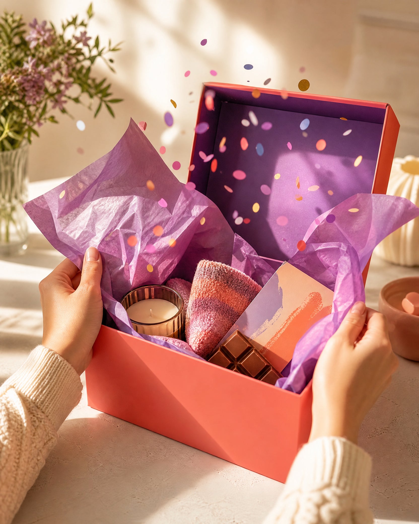 Opening an Aurasino gift box